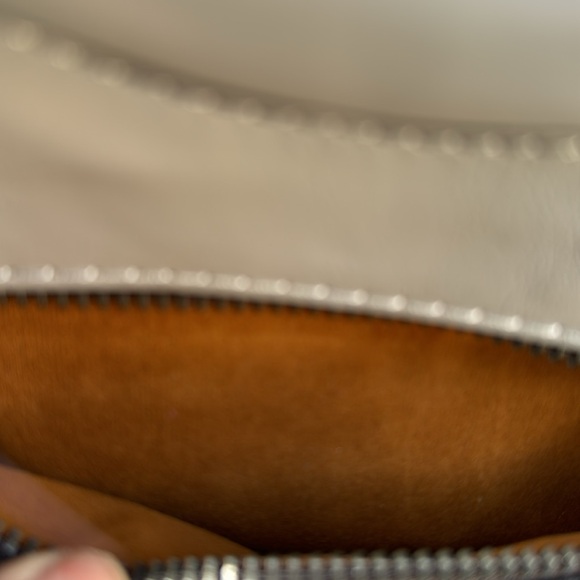 Patricia Nash Fall Lace Leather Lyon Satchel Crossbody Formal Grey - Picture 3 of 8